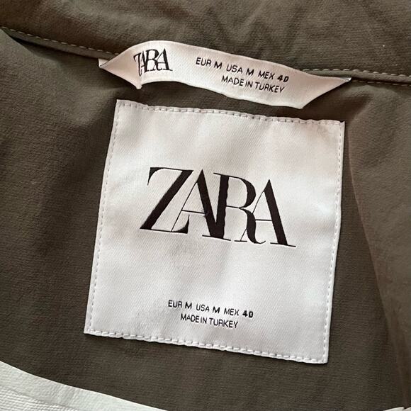 Zara Button Down Trench Coat - Picture 6 of 7
